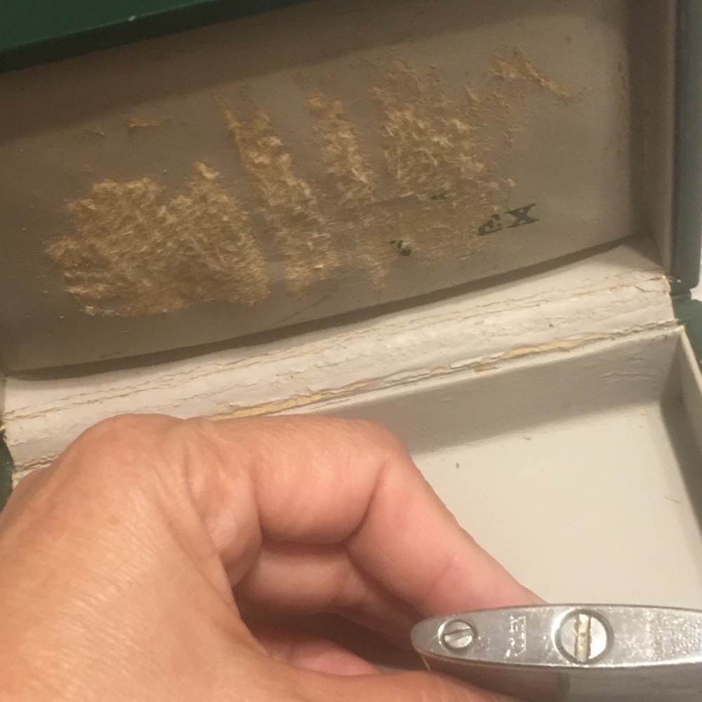 vintage Rolex lighter in a original Rolex box w damage inside